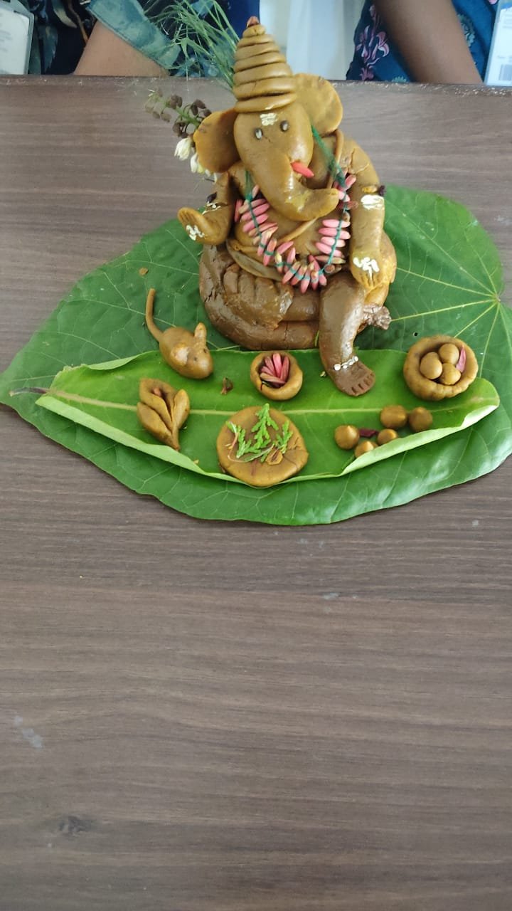 SVCET Celebrated Vinayagar Chaturthi with Eco-friendly Idol Making Contest