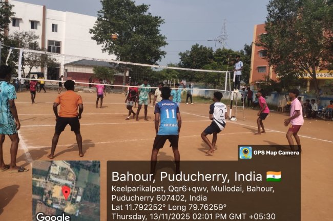 Report on Pondicherry University Inter-Collegiate Volleyball Tournament 2025