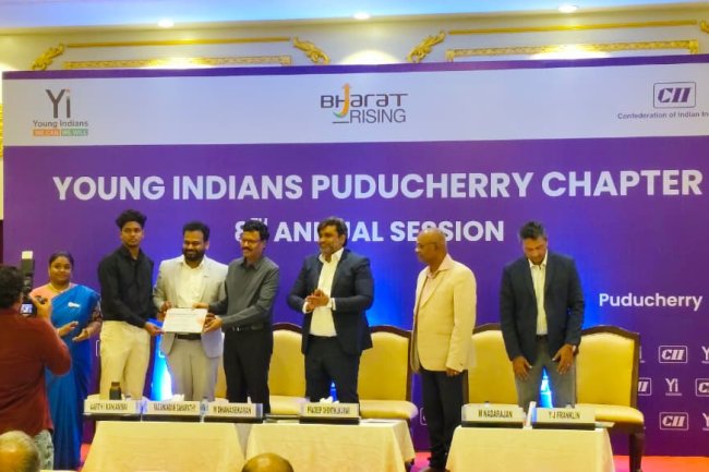 14 SVCET I YEAR  MBA students  have actively participated in the Changing Lives Contest organized by Young Indians Yi Puducherry Chapter and achieved FIRST and THIRD PRIZES