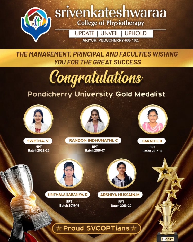 Celebrating Academic Excellence Pondicherry University Gold Medalists