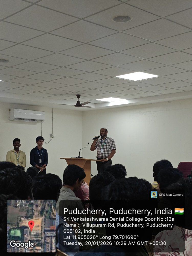 SVCET Institution Innovation Council  organized an expert talk Building a Doctor in Your Pocket  How AI is Powering the Future of Healthcare Apps on 20th January 2026